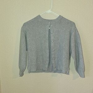 Girls Size 10/12 Gray CardiganClassic Gray Sweater